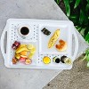 Attop 2-Pack Rectangle Anti-Slip Non-Toxic Dishwasher Safe Tray for Snack Fruit Dessert Breakfast Drink Come - 4 of 4