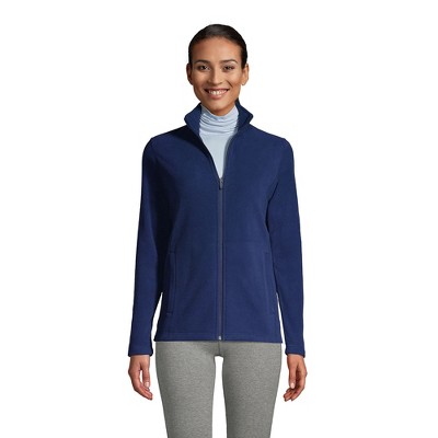 Lands' End Women's Petite Fleece Full Zip Jacket - Medium - Deep Sea ...