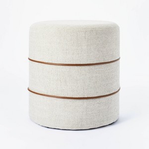 Catalina Mudcloth Round Ottoman - Threshold™ designed with Studio McGee - 1 of 4