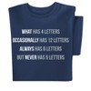 Collections Etc Riddle Comfortable Short Sleeve Graphic T-Shirt X-Large Women Navy - 4 of 4