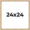PosterPalooza | Square Classic Modern Gold Picture Frame - UV Acrylic, Foam Board Backing, Hanging Hardware - 2 of 4