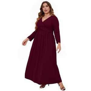 Wrap Midi Dresses A-Line Flare Casual Short Dresses - 1 of 1