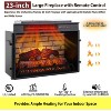 SinCiDo Farmhouse Fireplace TV Stand,w/ 42"Mantelpieces&23"Free Standing Electric Fireplace Heaters,w/ Remote Control&Adjustable 3D Flame - 4 of 4