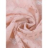 INSPIRE CHIC Women's Tie Front Ruffled Hem Floral Lace Sheer Crop Bolero Shrug - 4 of 4