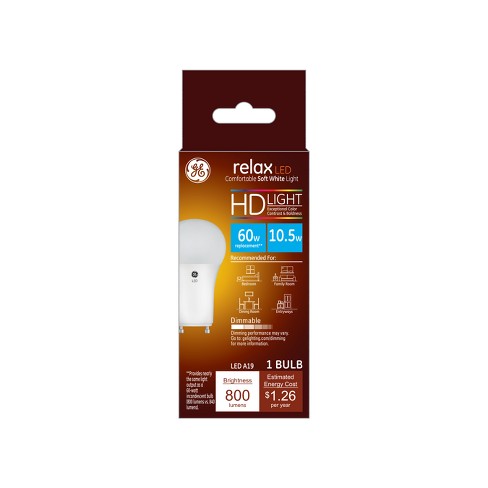 Ge Relax Led Hd Light Bulb 10w 60w Equivalent Soft White Target