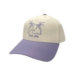 Concept One Surf City Trucker Baseball Hat - Lavender/Cream - 1 of 3