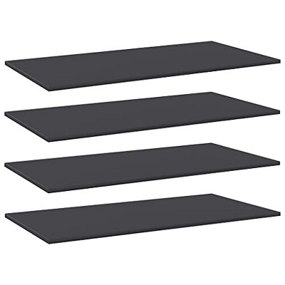 vidaXL 4 pcs Bookshelf Boards, Quality Engineered Wood, Easy Maintenance, Versatile Use