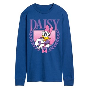 Men's - Disney - Daisy Collegiate Long Sleeve Graphic T-Shirt - 1 of 3