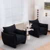 Aukfa Accent Chairs, Oversized Armchair with Side Pockets, Mid Century Modern Reading Chair, Ergonomic Comfy Sofa Chair for Office, Apartment - 4 of 4