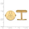 Black Bow Jewelry 14k Yellow Gold Plated Sterling Silver Appalachian State Mountaineers NCAA Cuff Links - 2 of 3