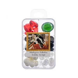 John Bead Masterpiece Collection Mixed Glass Bead Box The Birthday by Marc Chagall 85g - 1 of 4