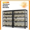 Adjustable Household Metal Storage Rack, Display Rack, for Basement, Balcony, Storeroom，Laundry, Bathroom, Kitchen - Black or White - 4 of 4