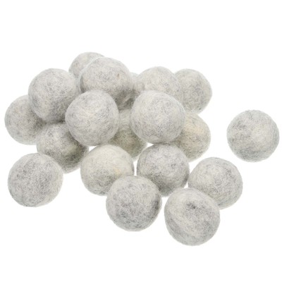Unique Bargains Crafts Handcrafts Project DIY Wool Felt Balls Beads 20 Pcs