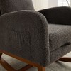Sapphtopaz Accent Rocking Chair High Back Lounge Glider Chairs with Retractable Footrest and Side Pocket Accent Chairs for Living Room - 4 of 4