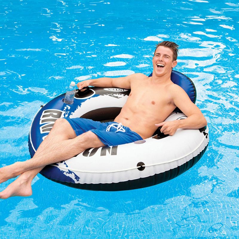 Intex River Run 1 Person Inflatable Tube Raft Float for Lake, Pool, and River, 6 of 8