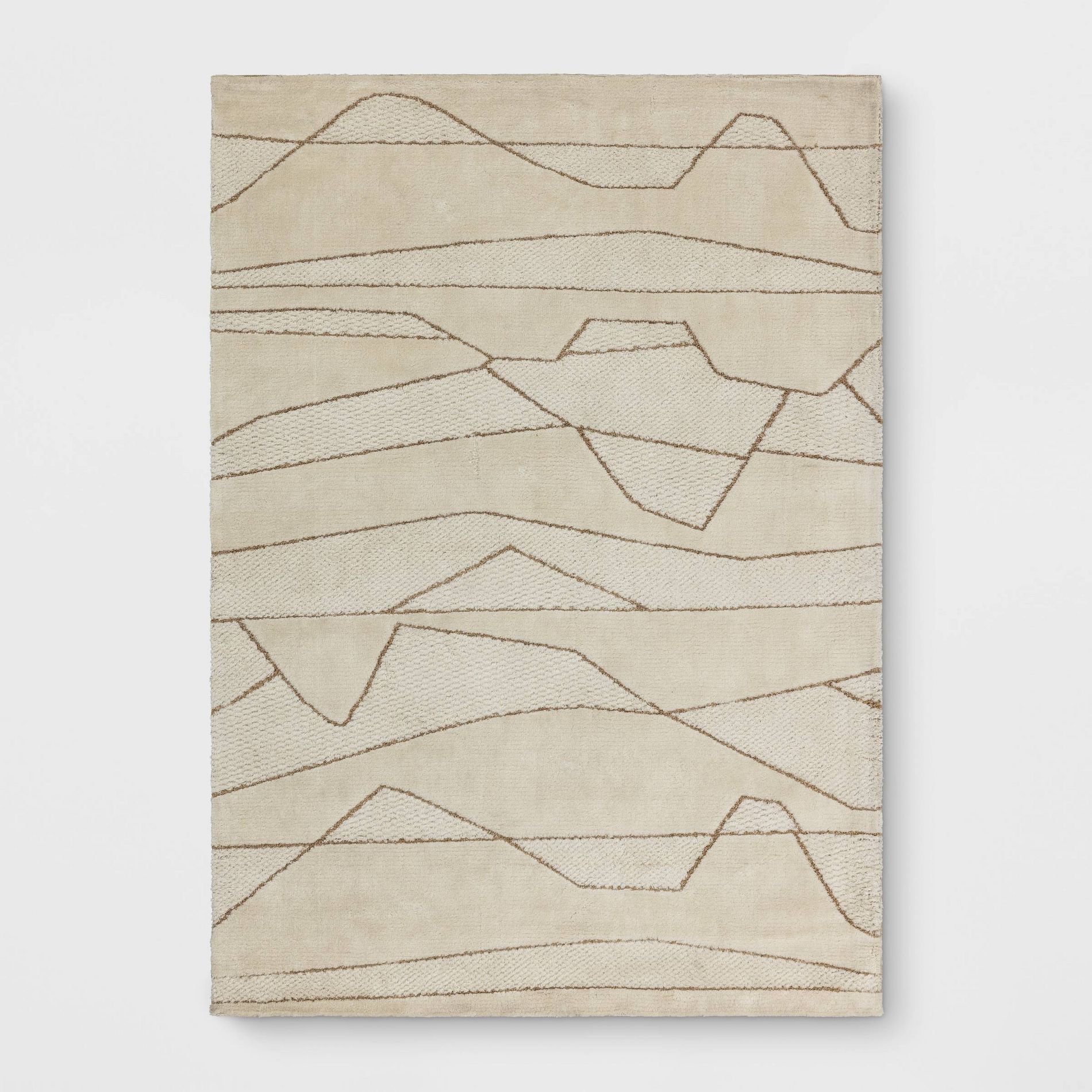 5'x7' Textured Knitted Area Rug Ivory - Threshold™