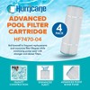 Hurricane 16 Pack HF7470-04 Advanced Pool Filter Cartridge Replacement for PCC80, Unicel C-7470, Filbur FC-1976, Pentair Clean & Clear 320 - 2 of 4