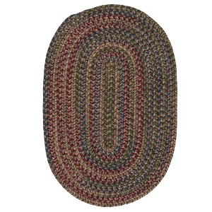Colonial Mills Midnight Braided Rug, Java 3'x5', Oval Shape - 1 of 4