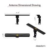 Karl Home 110V 40-860MHz 20±3dB 350°Rotation UV Dual-band Outdoor Antenna Black - 4 of 4