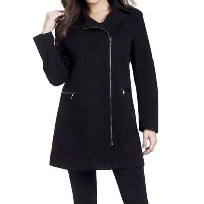 Women's Side-Zip Car Coat - ANGEL