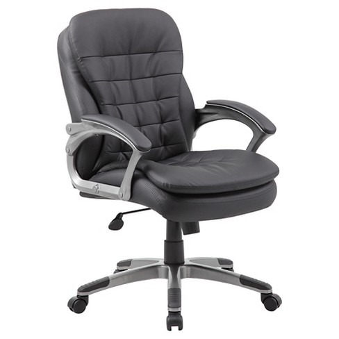 Boss Office Products Double Plush Caressoftplus Office Chair, Black