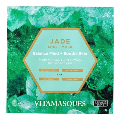 Vitamasques Jade Gemstone Sheet Mask - 0.74 fl oz