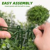 12 Pcs 20" x 20" Grass Wall Panels, Artificial Hedge Panels Greenery Wall - 4 of 4