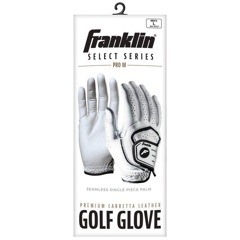 Franklin Sports Select Series Adult Pro Glove Right Hand Pearl/Black - L, 2 of 3