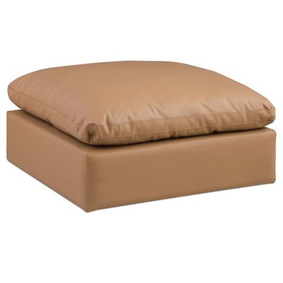 Meridian Furniture,Comfy Vegan Leather Modular Ottoman