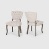 Set of 2 Crosswind Tufted Dining Chair - Christopher Knight Home - 2 of 4