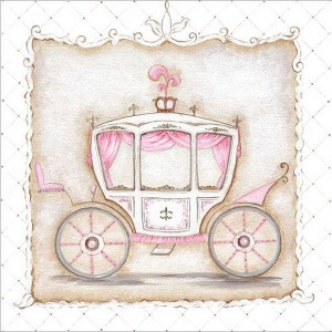 Oopsy Daisy's Little Princess Carriage III Canvas Wall Art - Size 10x10 - 1 of 1