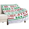 DSANE My Ugly Christmas Sweater Christmas Throw Blanket Soft Fleece Christmas Blanket Cozy Flannel Throw for Couch Bed - 3 of 4