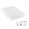 Hastings Home Fiber Rayon Mattress Cover - Skirted Bed Protector, Breathable Pad with Fitted No Slip Corners - image 2 of 4