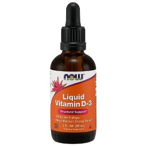 Vitamin D-3 Liquid by Now Foods  -  2 oz Liquid - 1 of 2