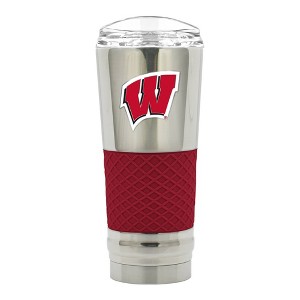 NCAA Wisconsin Badgers 24oz Chrome Draft Tumbler - 1 of 3