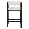 Christopher Knight Home Set of 2 Adrian Rubberwood Upholstered Open Back Counter Height Barstools Beige/Black - 4 of 4