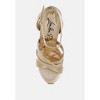Socialite Metallic Ankle Strap Heel Sandals Women - 4 of 4