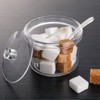 Aoibox 4-Piece Clear Acrylic Sugar Bowl with Lid and Salt Spoon, Airtight Storage Jar for Salt, Tea, Spices, Herbs, Condiments (7.1 oz) - 2 of 4