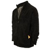 Gioberti Men's Knitted Chenille Cardigan Sweater With Flannel Lining - 3 of 4