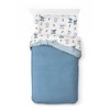 Saturday Park Disney Lilo & Stitch Watercolor Vibes 100% Organic Cotton Bed Set - 3 of 4