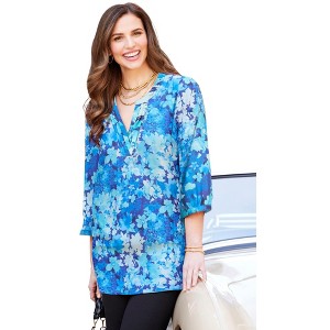 Catherines Petite Muse Pintuck Tunic - 1 of 4