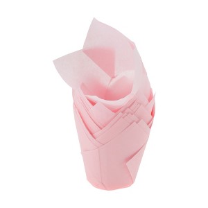 Unique Bargains Flame Shape Disposable Baking Cups Greaseproof Paper 1.97"x3.15" 50 Pcs - 1 of 4