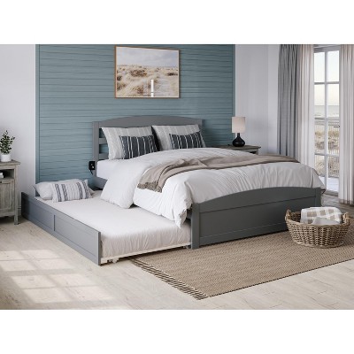 AFI Furnishings Warren Platform Bed F with Footboard & T Trundle AG
