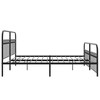 vidaXL Metal Bed Frame with Headboard/Footboard, King, Black - Steel Construction, Extra Storage, Easy Assembly, 81.5" x 78" x 39.4" - 4 of 4