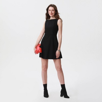 Женские платья A New Day Women's Sleeveless Tailored Swing Dress - A New Day™ Black M — фото 3