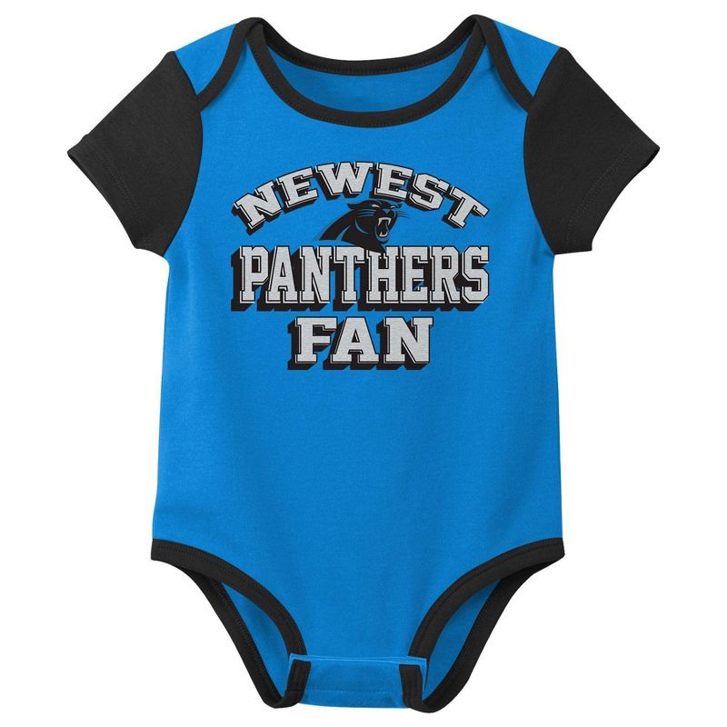 NFL Carolina Panthers Infant Boys&#39; 3pk Bodysuit, 2 of 5