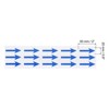 Unique Bargains Industrial Work Inspection Indicator Long Arrow Self-Adhesive Labels 2" x 0.8" Blue - 2 of 4