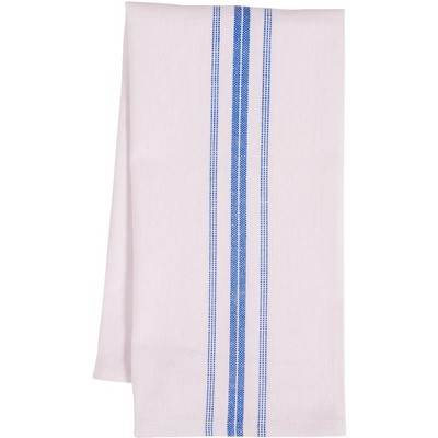 Blue Striped Cotton Kitchen Towels Set of 12