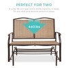 Best Choice Products 2-Person Outdoor Swing Glider, Steel Patio Loveseat, Bench Rocker w/ Armrests - 4 of 4