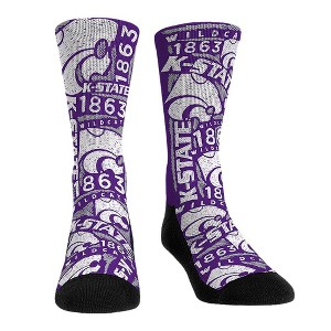 NCAA Kansas State Wildcats - Logo Sketch Rock 'Em Socks - 1 of 1